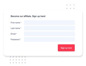 Affiliate-signup-form